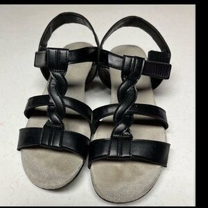 Black Strappy Sandals Judith